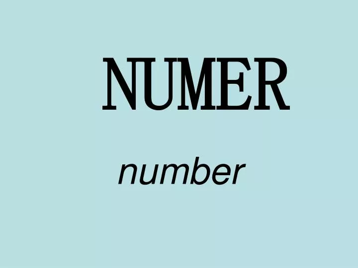 numer