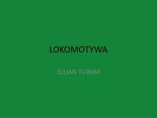 lokomotywa