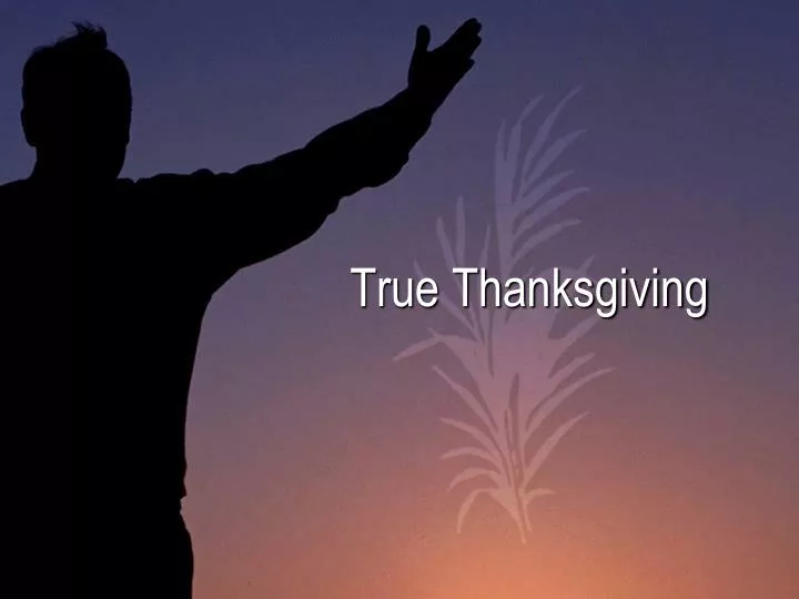 true thanksgiving