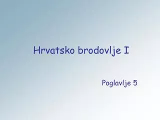 hrvatsko brodovlje i