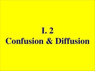 i 2 confusion diffusion