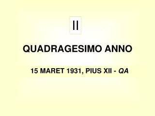 quadragesimo anno