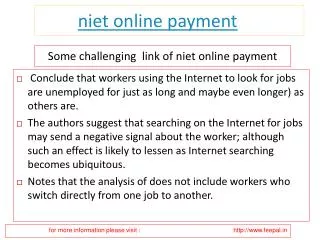 Introduce about niet online payment