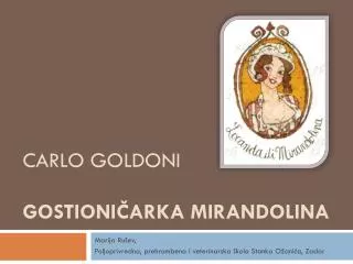 carlo goldoni gostioni arka mirandolina