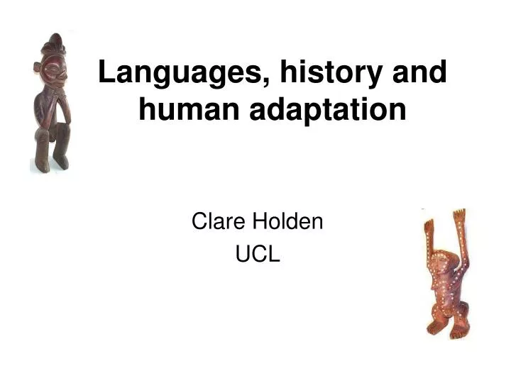 languages history and human adaptation