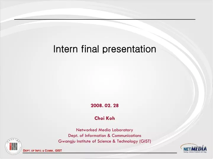 intern final presentation