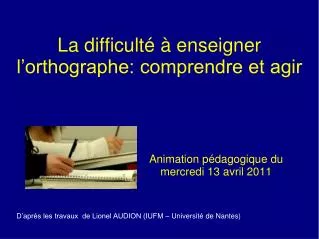 animation p dagogique du mercredi 13 avril 2011