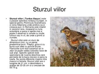 sturzul viilor