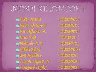 nama kelompok