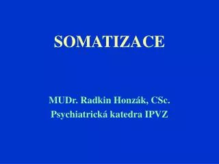 somatizace
