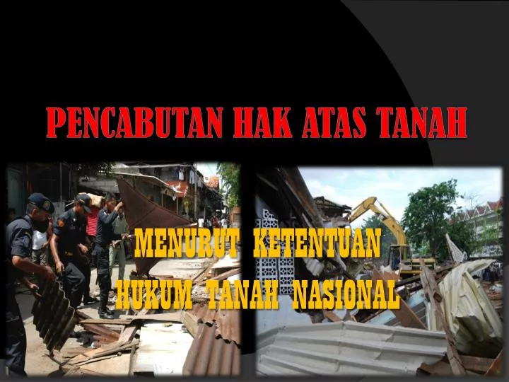 menurut ketentuan hukum tanah nasional