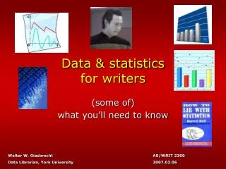 Data &amp; statistics for writers
