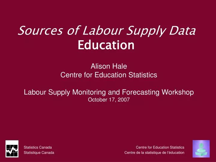 sources of labour supply data education