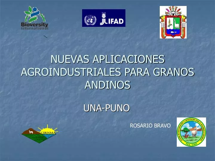 nuevas aplicaciones agroindustriales para granos andinos