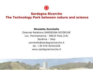 Sardegna Ricerche The Technology Park between nature and science