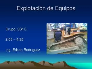 explotaci n de equipos