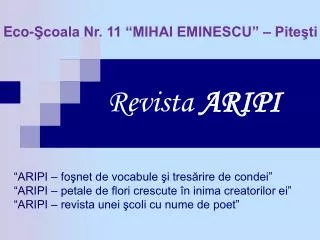 revista aripi