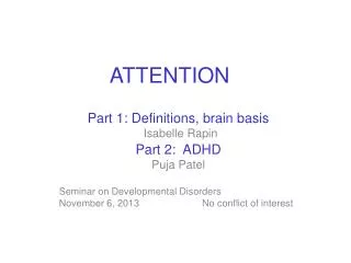attention