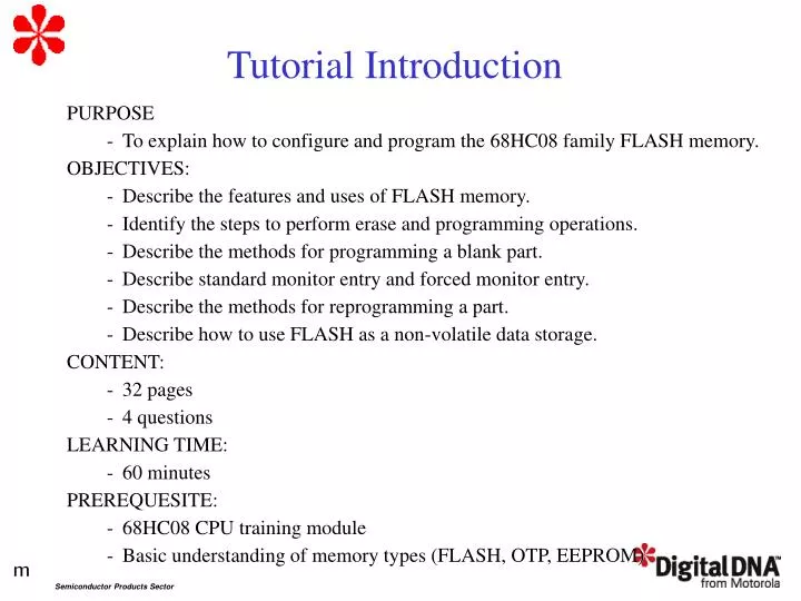 tutorial introduction