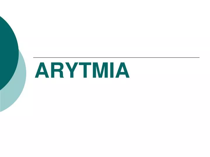 arytmia