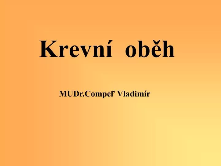 krevn ob h