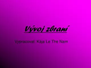 v voj zbran