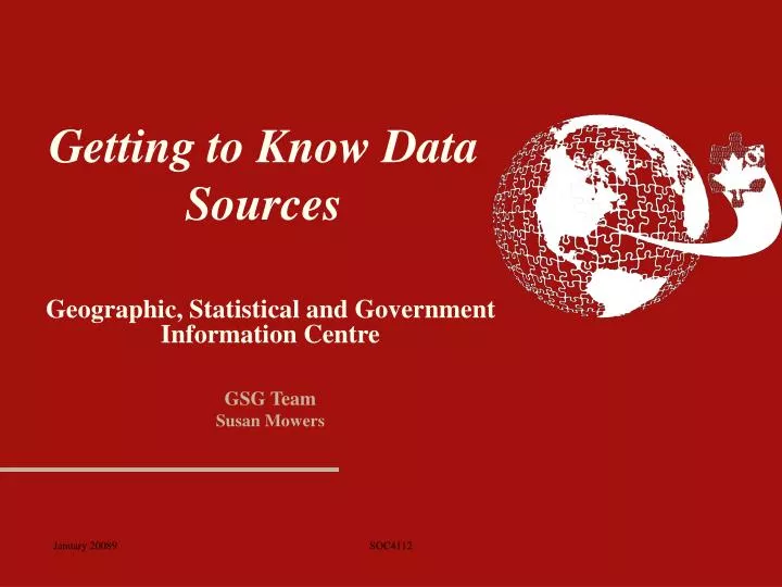 getting to know data sources
