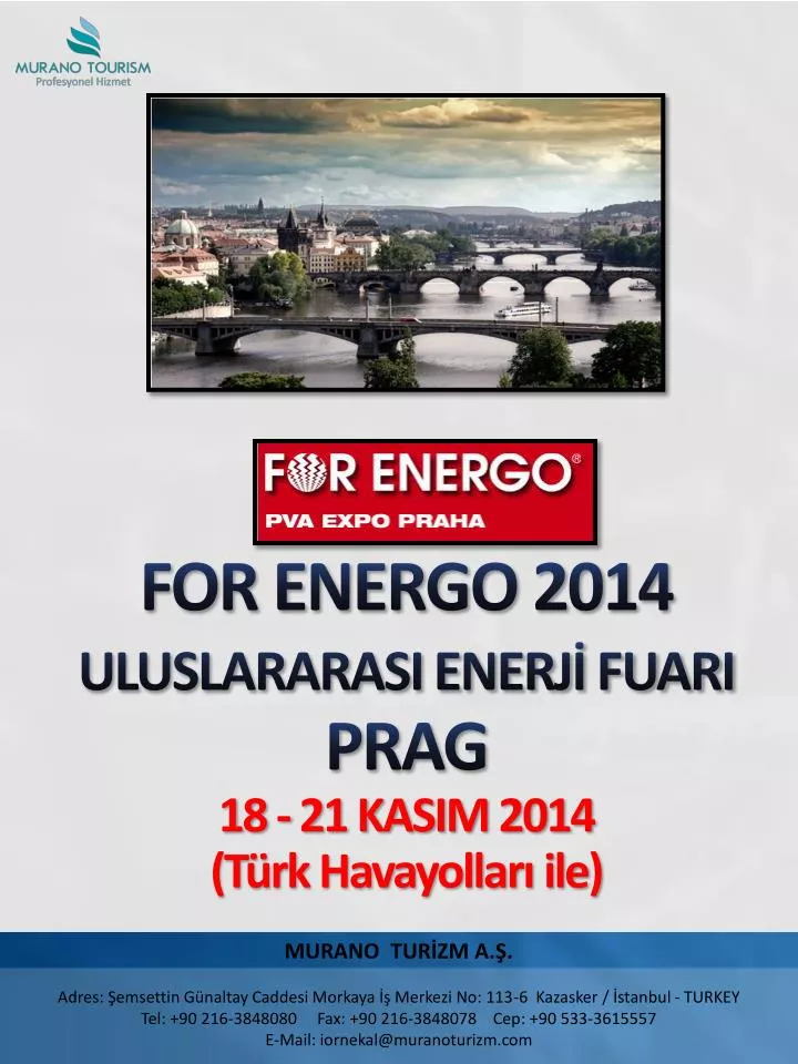 for energo 2014 uluslararasi enerj fuari prag 18 21 kasim 2014 t rk havayollar ile