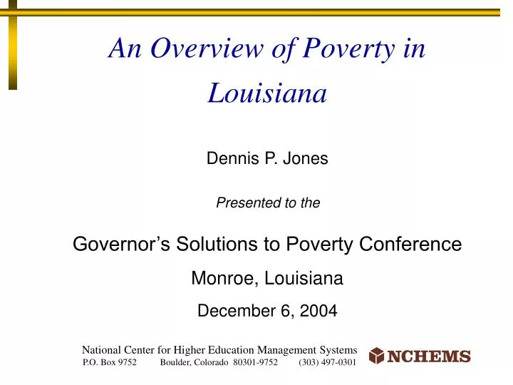 an overview of poverty in louisiana