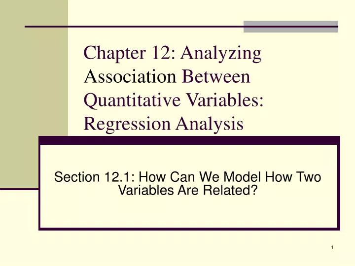 chapter 12 analyzing association between quantitative variables regression analysis