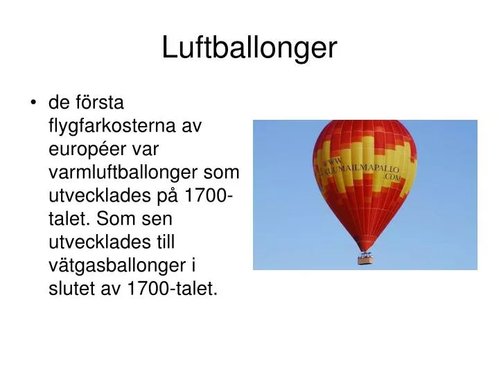 luftballonger