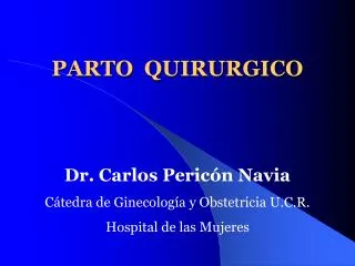 parto quirurgico