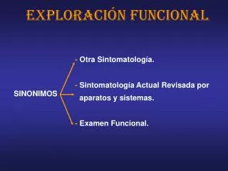 exploraci n funcional
