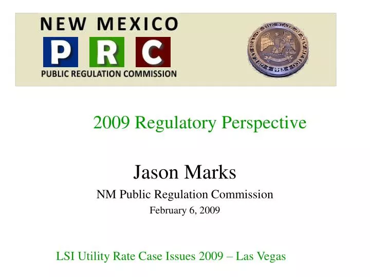 2009 regulatory perspective