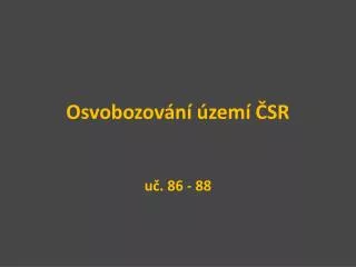 osvobozov n zem sr