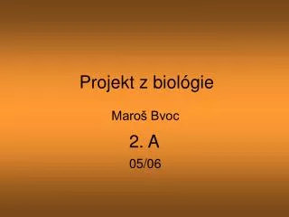 projekt z biol gie