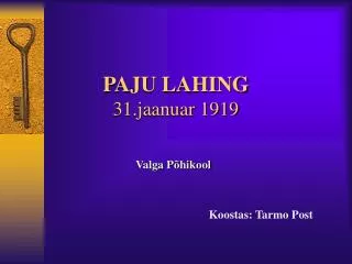 paju lahing 31 jaanuar 1919