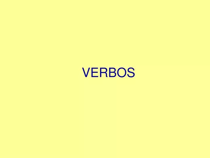 verbos