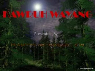 kawruh wayang
