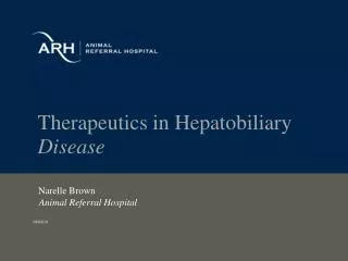 Therapeutics in Hepatobiliary