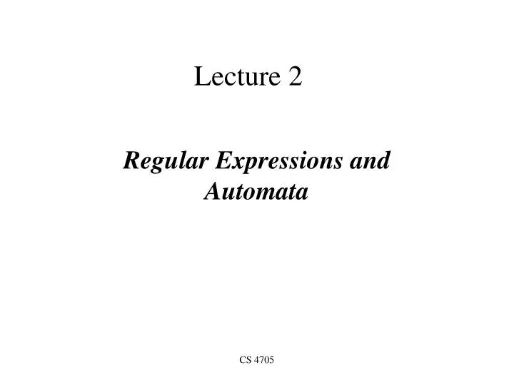 lecture 2