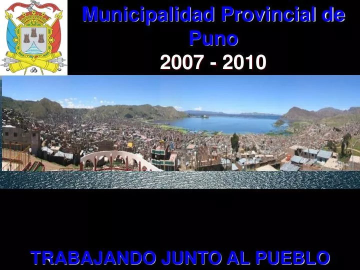 municipalidad provincial de puno 2007 2010