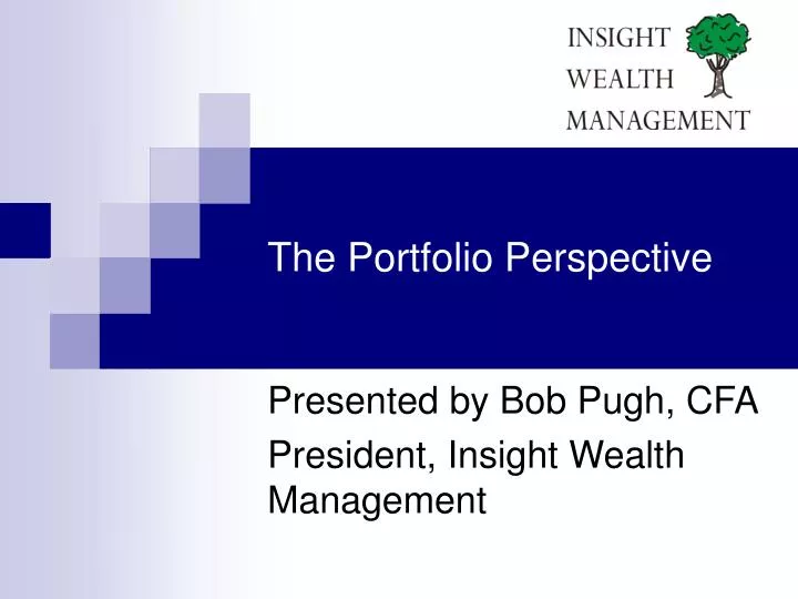 the portfolio perspective