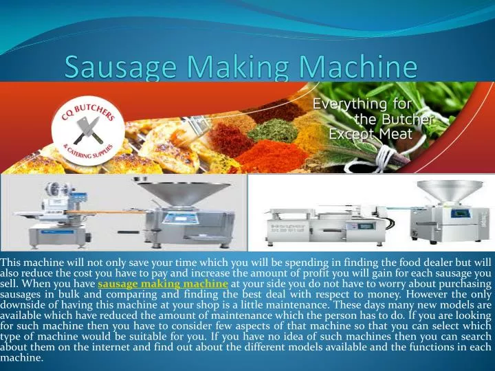 sausage making machine