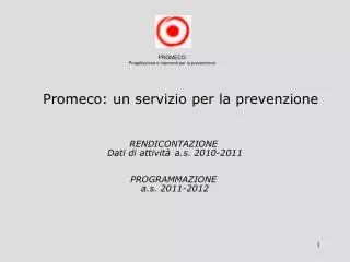 rendicontazione dati di attivit a s 2010 2011 programmazione a s 2011 2012