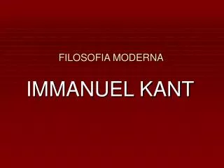 filosofia moderna