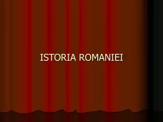 istoria romaniei