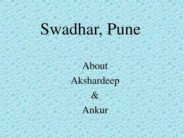 swadhar pune