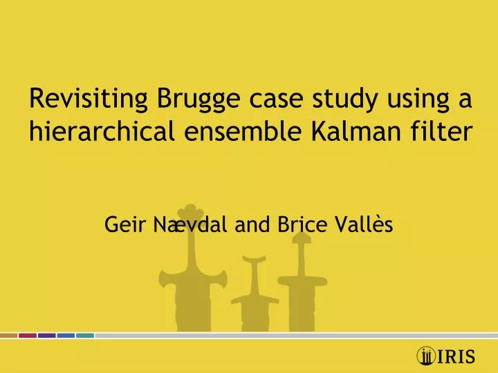 revisiting brugge case study using a hierarchical ensemble kalman filter