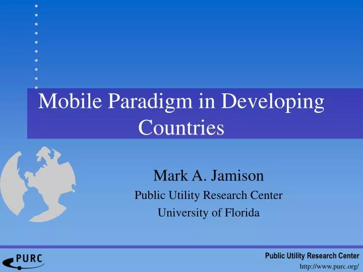 mobile paradigm in developing countries